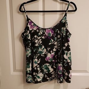 Sheer floral cami